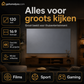 📢📢50% KORTING !! ⏰📺HD matwit projectiescherm, meeslepende thuisbioscoopervaring🎬🌟