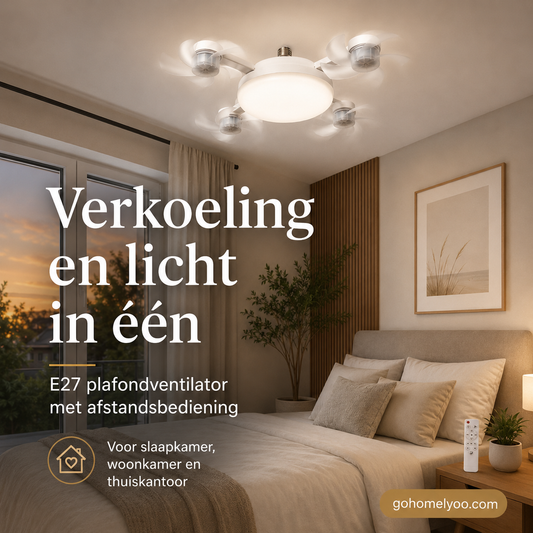 💥TOP VERKOOP RANG LIJST💡Opvouwbare plafondventilator met dimbaar LED, afstandsbediening en timer🌀