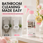 🥳2026 HOT SALE🥳💞Meer dan 50.000 verkocht! 🛁🧹Badkamerreiniger-spray – lost kalkaanslag, zeepresten en watervlekken op zonder schrobben. Geschikt voor glas, tegels en kranen – laat een frisse botanische geur achter. Zachte formule, geen scherpe dampen!