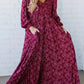 🌺 Dames maxi-jurk van rayon met bloemenprint, gesmokte taille en voering – flatterende pasvorm, lichtgewicht stof en elegante boho-stijl 💃