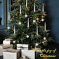Kerstboom LED Kaarsen met Transparante Kristallen Bal Haak