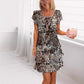 💃Multi-plant Floral Print Cascade Dress（The more you buy, the higher the discount）