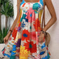 Mouwloze Eenvoudige Jurk met Print