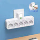 🎉Nieuwjaars Cadeau 52% KORTING!🔌Slanke Slimme Stekkerdoos (USB + Nachtlampje) – Individuele Schakelaars & Reisvriendelijk: Laad Meerdere Apparaten Tegelijk!