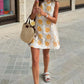 Dames Casual Mouwloze Jurk met Bloemenprint