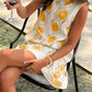 Dames Casual Mouwloze Jurk met Bloemenprint