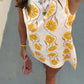 Dames Casual Mouwloze Jurk met Bloemenprint