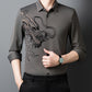 👔Heren Business Overhemd met Drakenprint en Lange Mouwen✨