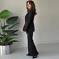 ✨Elegante Tweedelige Dames Set 👖 Blazer met Gesplitste Mouwen & Broek | Nu 50% KORTING ⏳