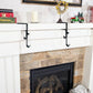 Zware 2-in-1 houders voor slingers en kerstkousen (4 stuks)
