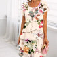 💃Multi-plant Floral Print Cascade Dress（The more you buy, the higher the discount）