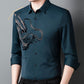 👔Heren Business Overhemd met Drakenprint en Lange Mouwen✨