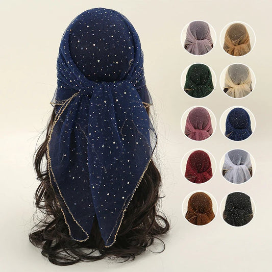 Dames Bandana met Glitterdetails
