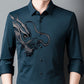 👔Heren Business Overhemd met Drakenprint en Lange Mouwen✨