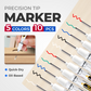 ✍️ Ultra-Fijne Precisiepunt Olie-Marker – Ultra-Sneldrogend, Vlekvrij en Permanent voor Detailwerk en Hobby 🛠️💎