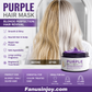 👱‍♀️💜 50% KORTING! Stop met het zien van oranje vlekken in je dure blonde coupe! Dit paarse masker neutraliseert ongewenste warme tinten, hydrateert intensief en geeft je haar die koele, salon-frisse glans terug!