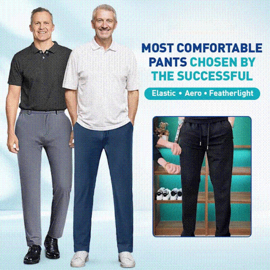 Ademende en comfortabele stretch casual broek voor heren
