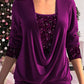 💖2025 Hete verkoop - 55%Korting💖Damesshirt met lange mouwen en pailletten