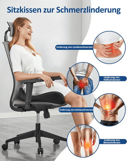 Ergonomisch memory foam zitkussen