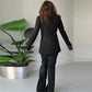 ✨Elegante Tweedelige Dames Set 👖 Blazer met Gesplitste Mouwen & Broek | Nu 50% KORTING ⏳