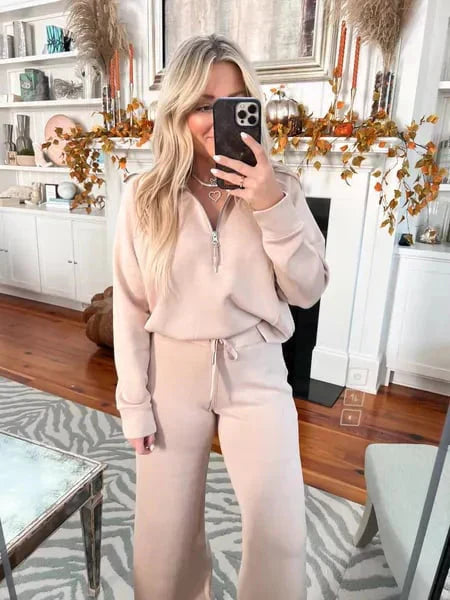 🎀2-delige Loungewear – Zo Zacht Als Je Favoriete Moment🌸Voor thuis, voor onderweg, voor altijd comfort