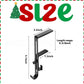 Zware 2-in-1 houders voor slingers en kerstkousen (4 stuks)