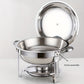 🔥 NU 55% KORTING! 🎄 Buffetset van roestvrij staal met chafing dish - Gelijkmatige hitte en duurzaam, perfect voor feestdagen en feestjes ✨