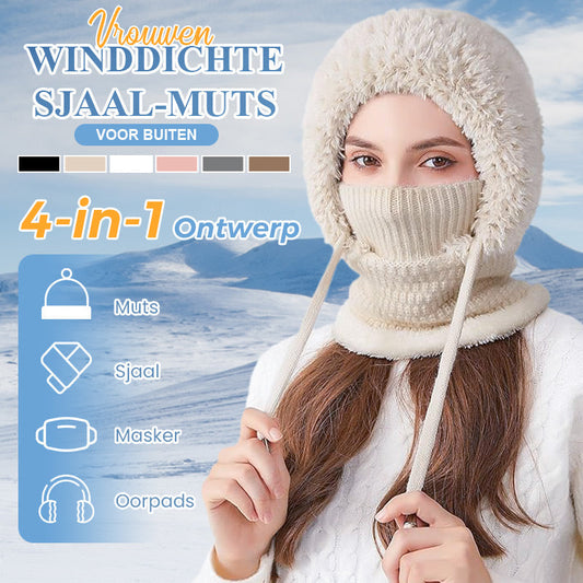 🔥Beperkte tijd 49% korting🔥3-in-1 winterbivakmuts voor dames