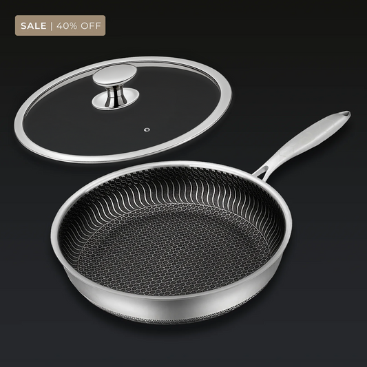🍳   Premium anti -aanbak Pan met deksel