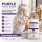 👱‍♀️💜 50% KORTING! Stop met het zien van oranje vlekken in je dure blonde coupe! Dit paarse masker neutraliseert ongewenste warme tinten, hydrateert intensief en geeft je haar die koele, salon-frisse glans terug!