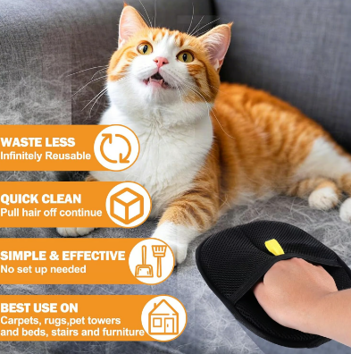❄️Zomerfresh 50% Korting!🧤 Pet Haarverwijderaar Handschoenen, Dubbelzijdig & Wasbaar! Beperkte Voorraad! 🔥