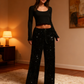 💖 LAATSTE DAG UITVERKOOP 50% KORTING🥰Dames wijde broek met pailletten en elastische tailleband
