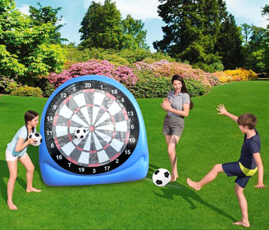 Gigantisch Opblaasbaar Voetbaldartbord - Inclusief 2 Ballen & Pomp - Binnen 3 min. Opgezet - Ideaal voor de Tuin