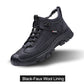 💖Wintercadeau💥Leren herensneakers met inzet van synthetisch bont
