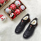 💖Wintercadeau💥Leren herensneakers met inzet van synthetisch bont