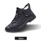 💖Wintercadeau💥Leren herensneakers met inzet van synthetisch bont