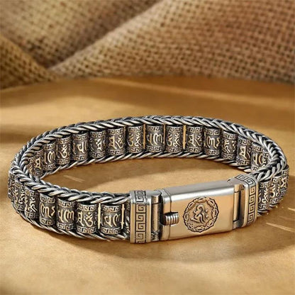💎 Tibetaanse Gebedsrol Armband – Zilver 925, Geluksbrenger & Valentijnscadeau