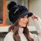🎁Het beste cadeau voor haar 🎁👒 - dames wintermuts met korte rand🥰