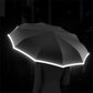 🌧️🌂Reflecterende veiligheidsstrip paraplu met ringgesp