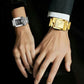 Vintage Stijl Vierkant Quartz Horloge
