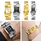 Vintage Stijl Vierkant Quartz Horloge