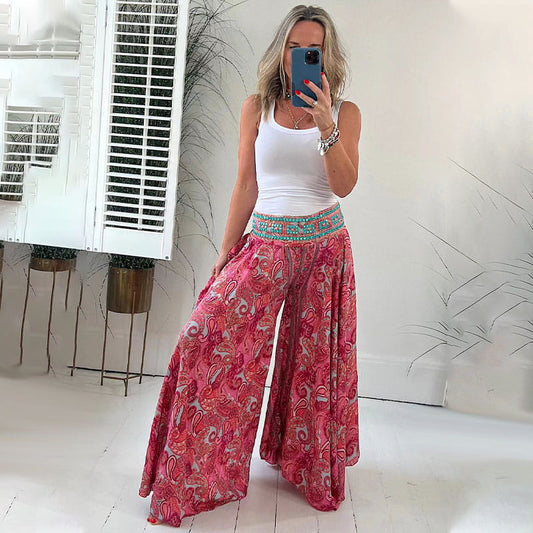 🔥Elastische broek met elastiek en etnisch paisley-patroon-Koop er 2 en krijg gratis verzending