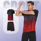 Heren-Trackpak Loose-Fit Sneldrogend Atletisch T-shirt & Korte Broek