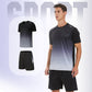 Heren-Trackpak Loose-Fit Sneldrogend Atletisch T-shirt & Korte Broek