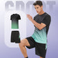 Heren-Trackpak Loose-Fit Sneldrogend Atletisch T-shirt & Korte Broek