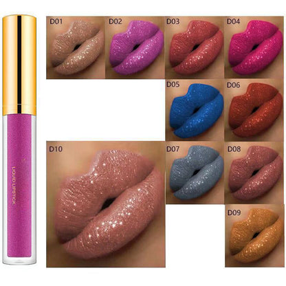 💎✨ Metallic Glitter Lipstick – Stralende Lippen, Glamoureus & Langdurig! 💄