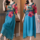 🌷Uitverkoop 49% korting🔥Elegante damesjurk met bloemenprint en grote maten