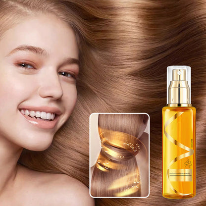 ✨ Lichtgewicht Haarolie Spray – 100 ml plantaardige extracten, diep hydraterend zonder plakkerigheid. Tames pluizig haar en geeft zijdezachte glans!