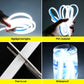 🌞 -50% ! ✨ Éclairage LED pour Capot de Voiture – Démarrage Dynamique Scan Start – 12 V Universel – Silicone + LED – 1,2/1,5/1,8 m – Blanc/Bleu/Rouge 🚗