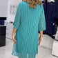 👗Modieuze jurk met ronde hals en print voor dames
